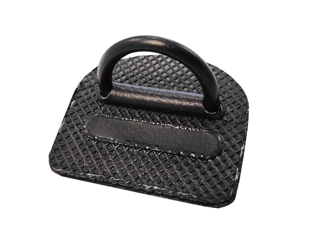 Nortik- D-Ring Kunststoff klein auf Patch (schwarz) Nortik- D-Ring Kunststoff klein auf Patch (schwarz)