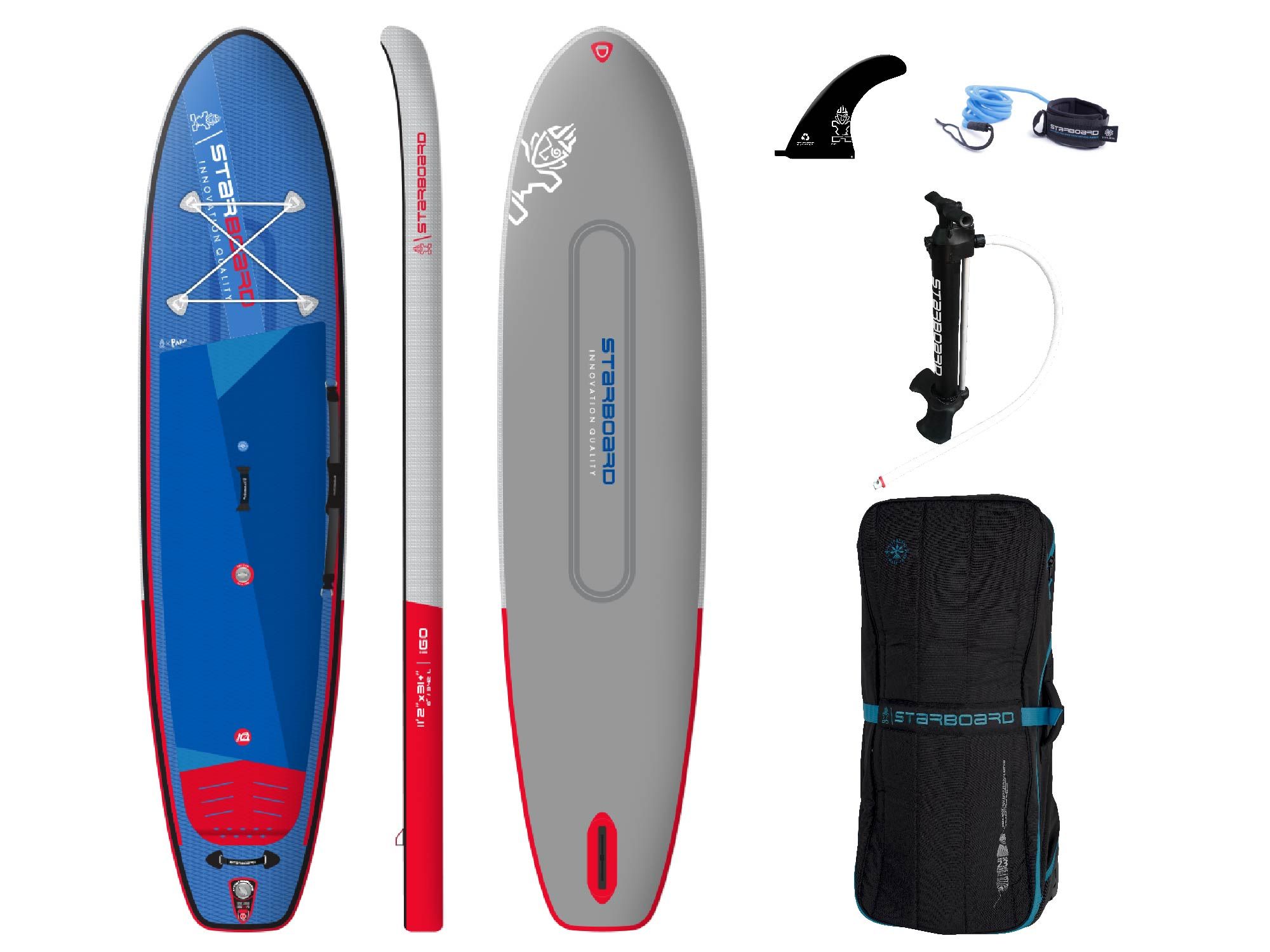 Starboard 2023 iGO INFLATABLE SUP 11'2" X 31+" X 6" DELUXE DC Starboard 2023 iGO INFLATABLE SUP 11'2" X 31+" X 6" DELUXE DC
