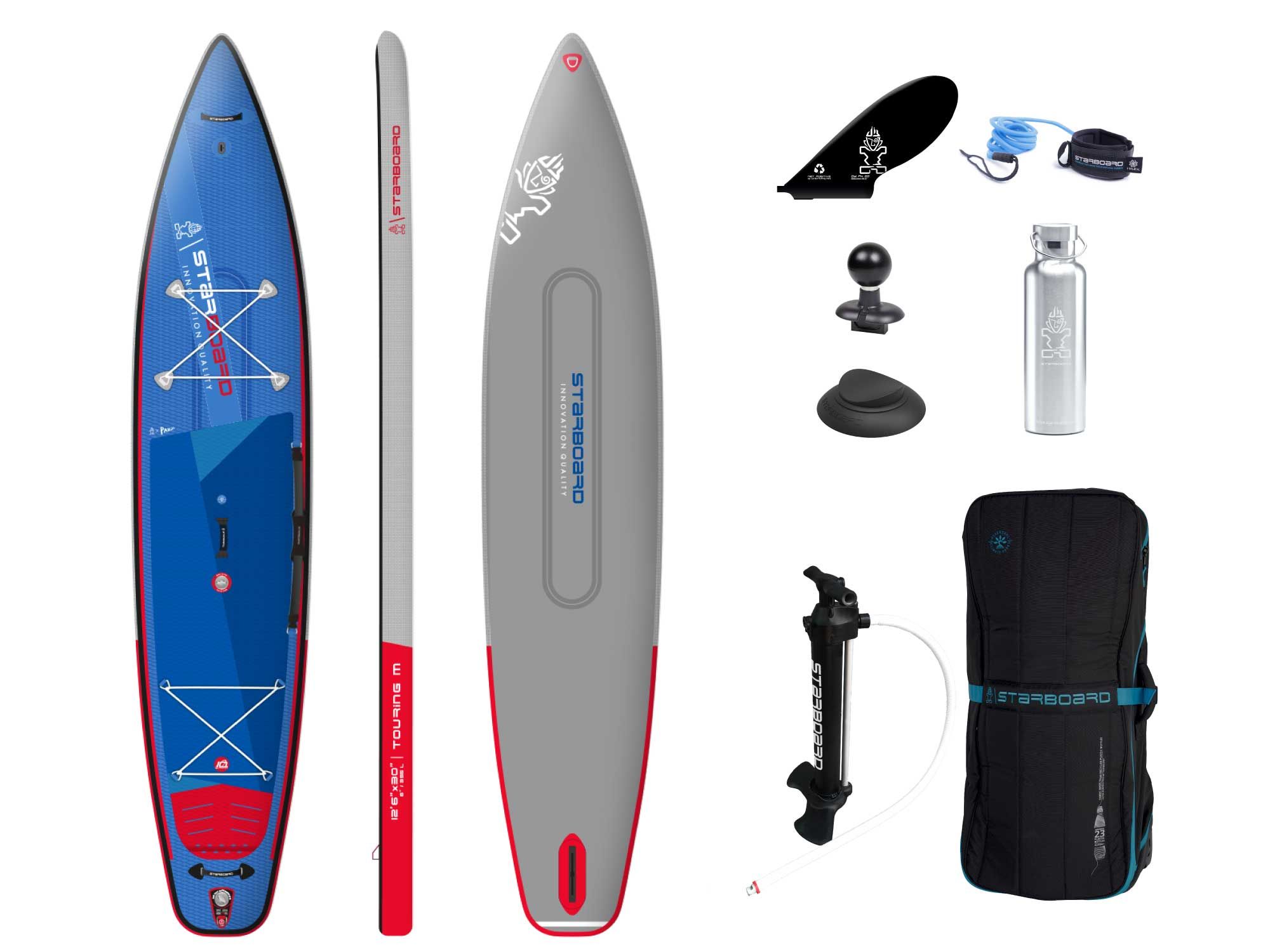 Starboard 2023 TOURING M INFLATABLE SUP 12'6" X 30" X 6" DELUXE SC Starboard 2023 TOURING M INFLATABLE SUP 12'6" X 30" X 6" DELUXE SC
