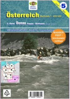 Wassersport-Wanderkarte WW 5 Karte 1 - Österreich - 4. Aufl. 2019